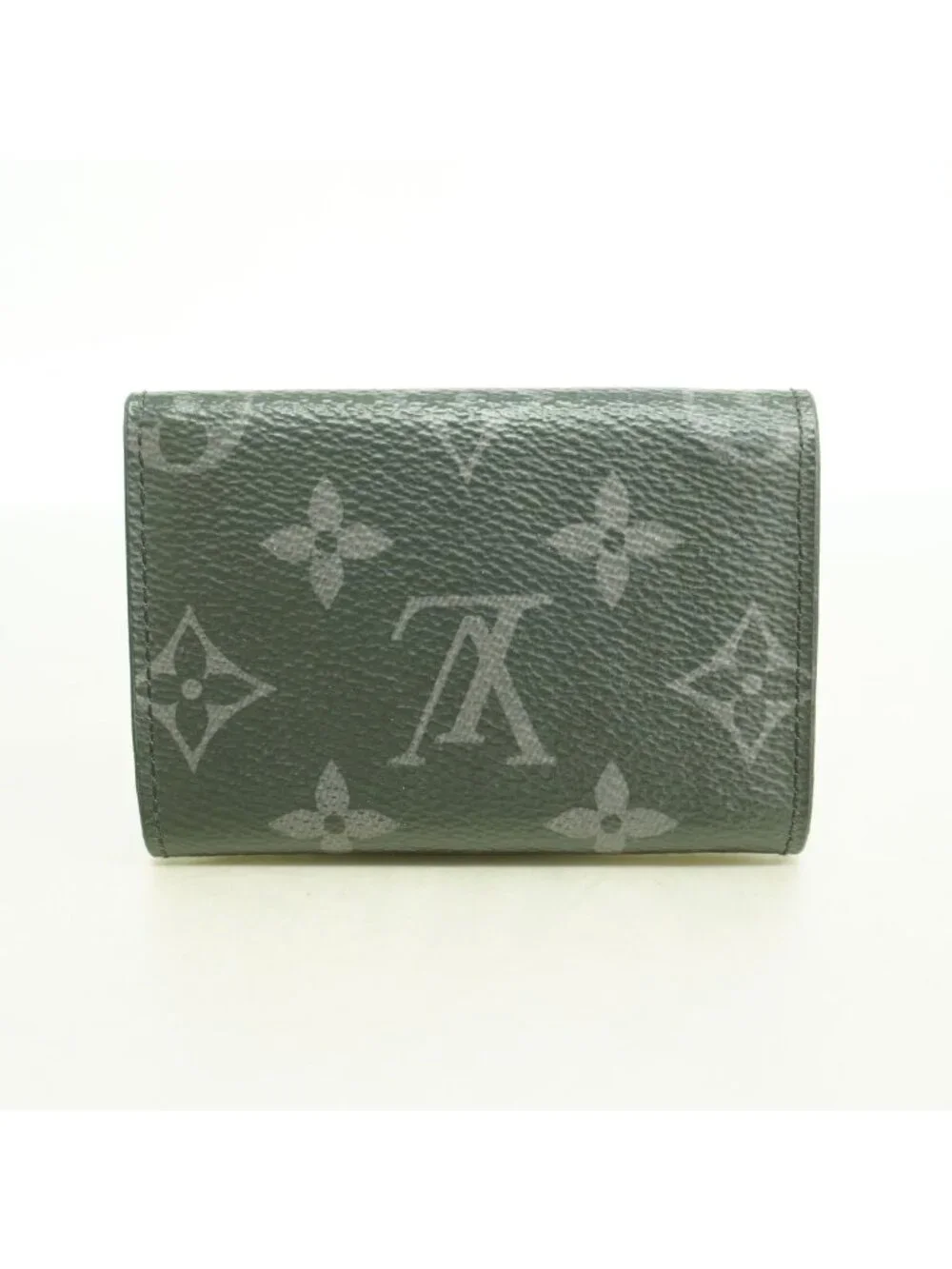 Louis Vuitton Trifold Wallet Monogram Eclipse Discovery Compact Black